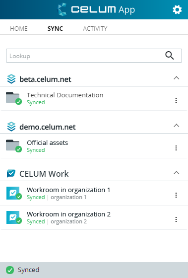 CELUM App subscribed scopes